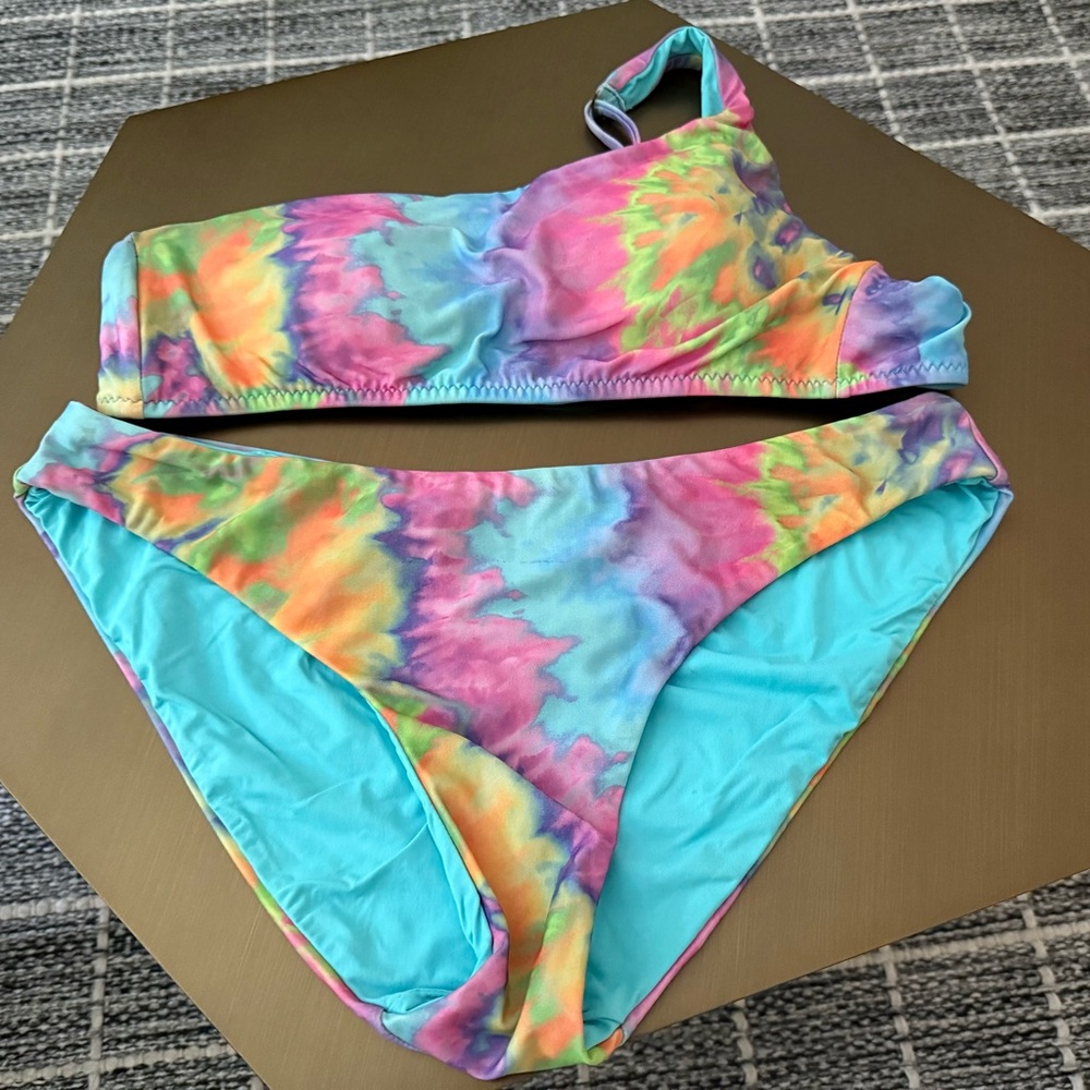 BECCA Multicolor Tie-Dye Bikini